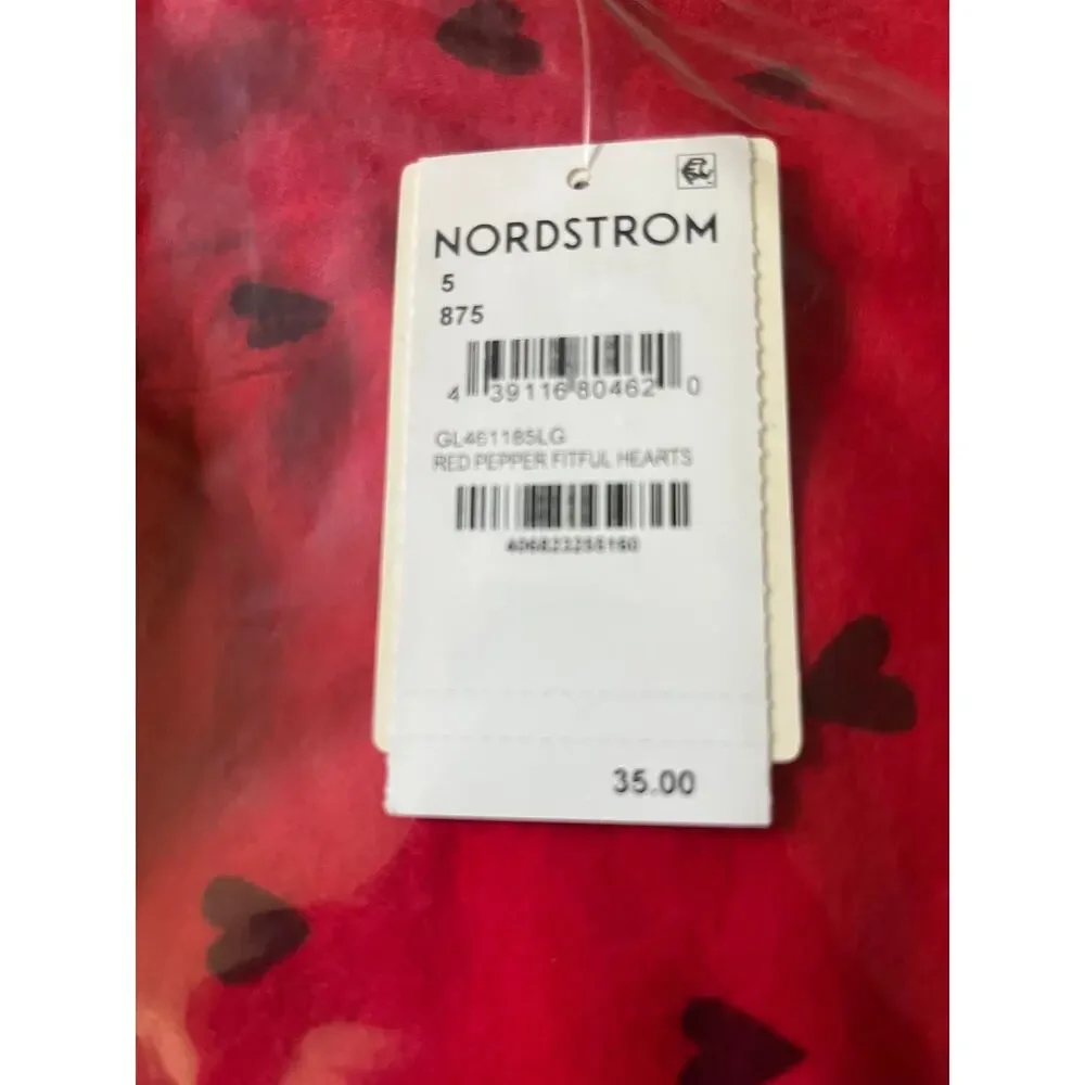 NWT Tucker + Take Girls' Red Ruffled Heart Print Top Youth Size 5